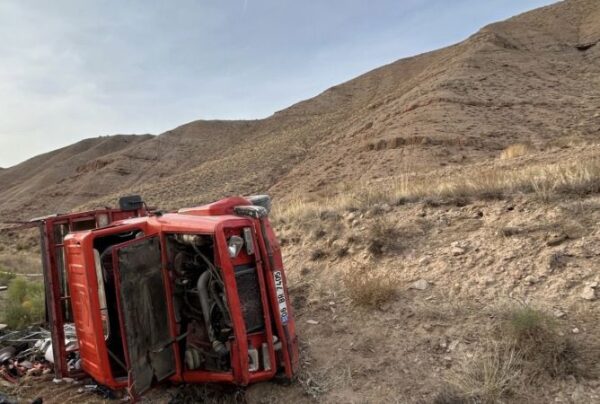 Erzincan’da kamyonet devrildi! 1 kişi öldü