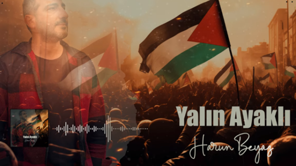 Harun Beyaz’ın Gazze’ye ithaf ettiği “Yalın Ayaklı” eseri yayında
